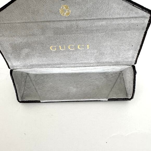Gucci Leather GG Monogram Foldable Triangle Hard Case for Glasses Brown Small main image 6